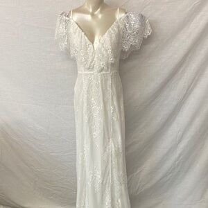 SHEIN White Lace Maxi Dress